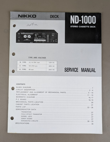 Nikko 1000 stereo cassette - nikko,