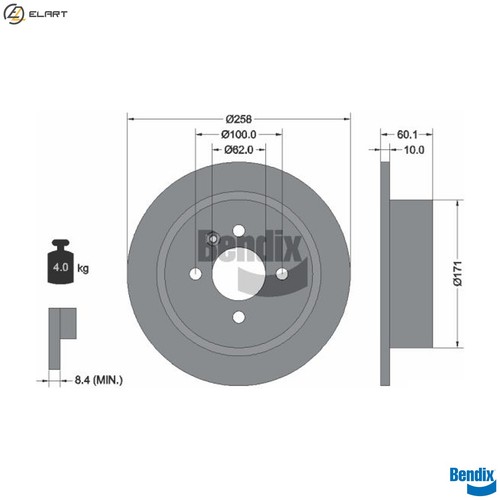 Brake disc bds1795 for bmw - for,
