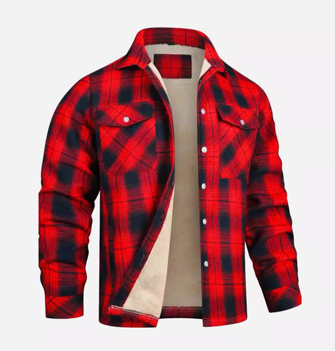 New men plaid work - men, jacket