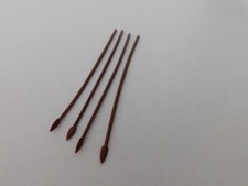 Timpo Viking/Roman Spears Weapons/Accessories X4 Brown Original Old Shop Stock