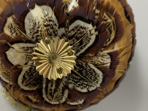 Vintage pheasant feathered