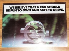 1975-77 OPEL CARS Sales Brochure - Production Assembly Design Manta Commodore