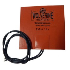 Wolverine Silicone Pad Heater 5 x 5" 250w 12v - Engine Oil Sump Fuel Filter