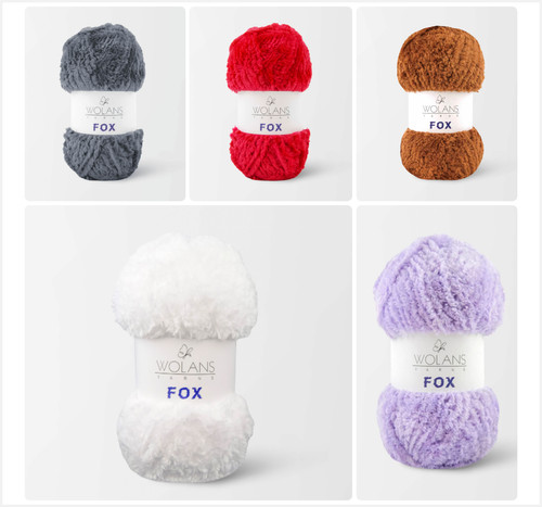 Wolans fox yarn - fox, ultra-soft