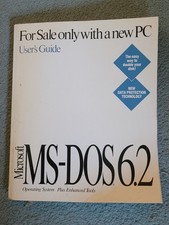 Vintage MS DOS 6.2 User's