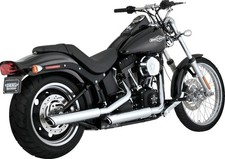 Vance & Hines 3" Twin Slash Slip-On Mufflers Chrome HD FXCWC 1584 07-09 16834