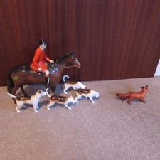 Beswick Huntsman on Horse with