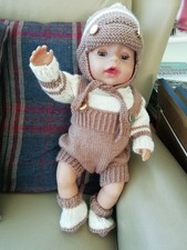 Zapf Creation Baby Born Baby Doll Boy With New Knitted outfit