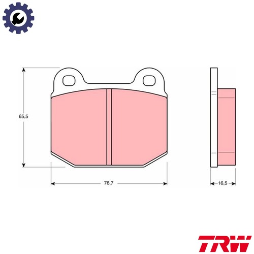 Brake pad set - brake,