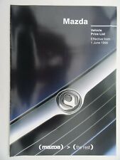 Mazda Price List 1996: MX-6, MX-5, MX-3,121, 323, 626, Xedos, Pick-Up, Panel Van