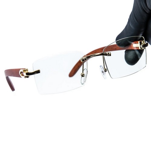 Vintage rimless wood - rimless,