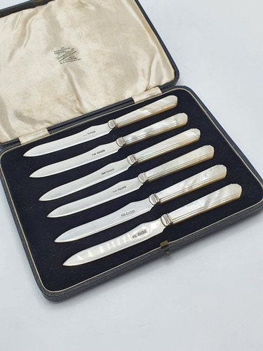 Art deco set six sterling - art,