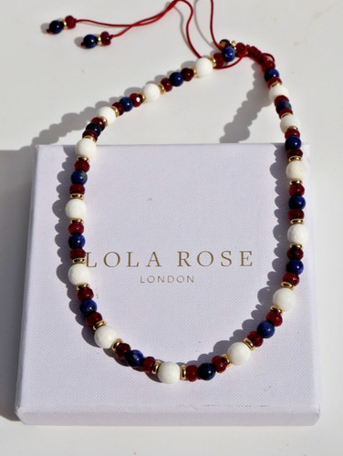 Lola rose red white - red, blue