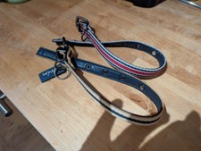 Joules Designer Coastal Dog Collar or Matching Lead Red & Blue or Yellow & Blue