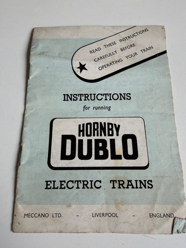 Hornby dublo instructions - hornby,
