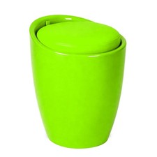 High gloss round ottoman - round,