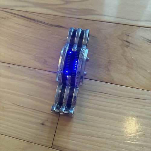 Binary blue led digital - blue,
