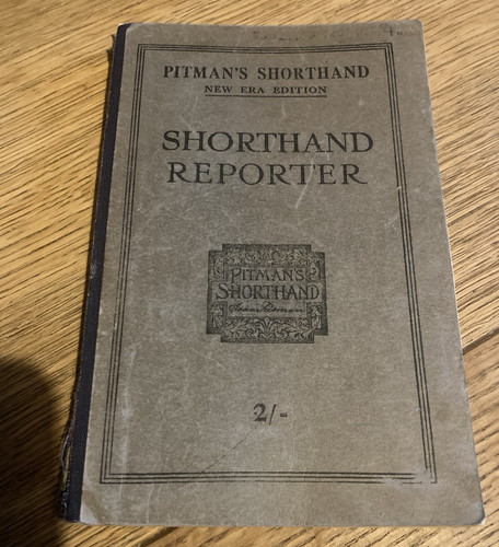 Vintage pitman shorthand - pitman's,