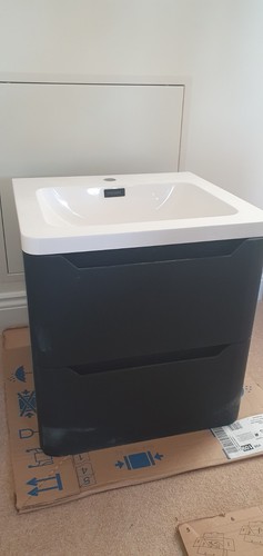 Wall hung bathroom vanity unit - vanity,
