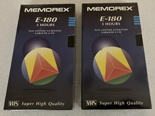 Memorex shq 180 vhs - x,