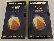 2 x Memorex SHQ E-180 VHS