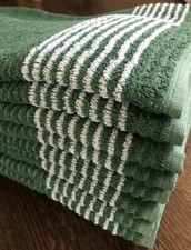 Authentic Tour Caddy Golf Towel Masters Green with White Stripes 44” X 22”