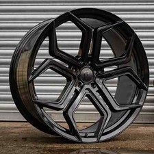23" RIVIERA RF7 FLOW FORMED BLACK ALLOY WHEELS for range rover audi mercedes
