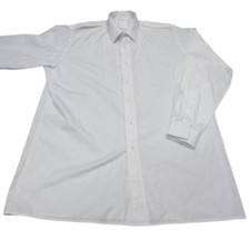 Shirt  White Long Sleeve Mans Royal Navy RN Issue Uniform Shoulder Epaulettes