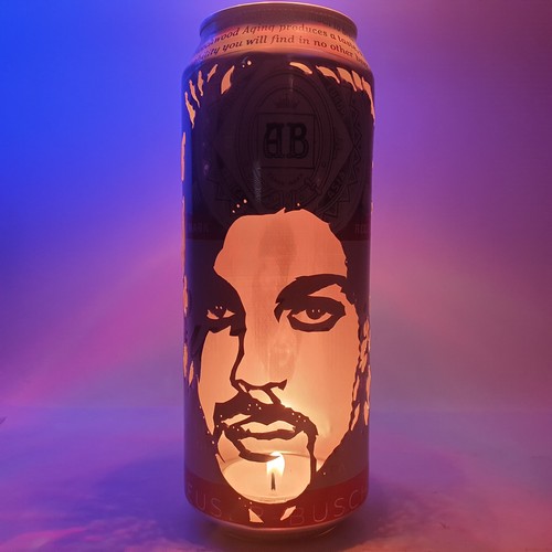 Prince beer can lantern - beer, pop