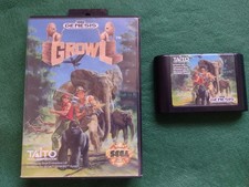 * Rare Growl - SEGA Genesis / Mega drive Game Cart  & Case Tested GWO No Manual