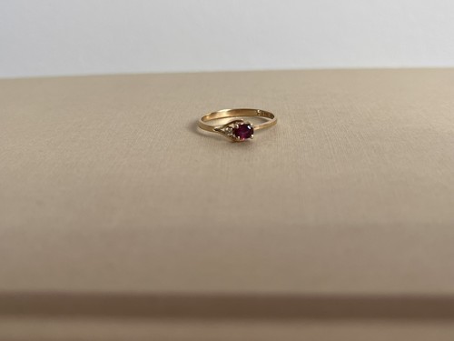 Vintage 18k gold - vintage, garnet