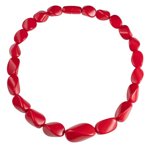 Twisted red chunky statement - red,