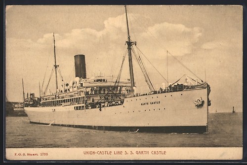 Postcard Union Castle Line