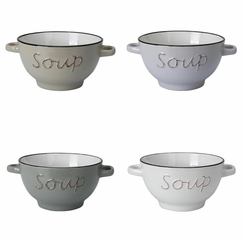 Soup bowls with handles - soup,
