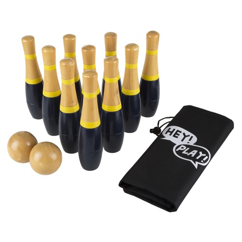 Wooden lawn bowling - 8", game