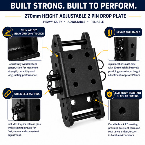 270mm adjustable drop plate - 270mm,