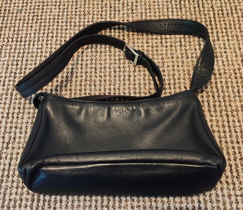 Tula black zip leather - black,