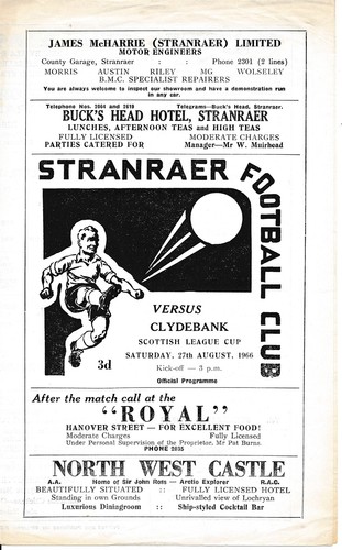 Stranraer clydebank - stranraer,
