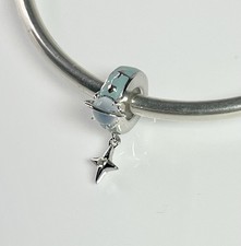 Planet Moon Stars Charm Birth Spacer Bead Stopper Genuine 925 Sterling Silver