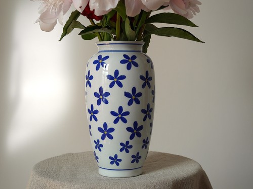 Vintage blue and white - blue,