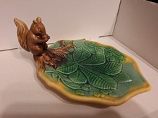 Vintage Majolica Squirrel