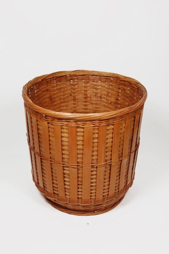 Bamboo basket wastebasket - basket,