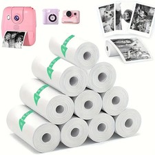 10 Rolls Self Adhesive Thermal Paper for Kids Instant Print Camera, Lables, Note