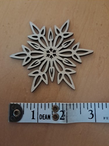 Wooden snow flake christmas - wooden,