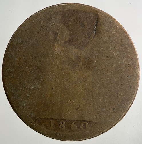 1860 victoria one penny - 1860, |
