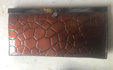 Ladies mock crocodile skin wallet / clutch 7"x4" approx BNWOT