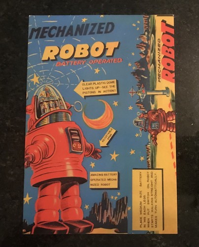 Retro mechanized robot 1950s - mechanized,