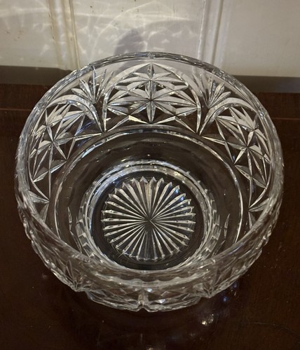 Decorative cut crystal glass