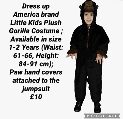 Dress america plush gorilla - america,