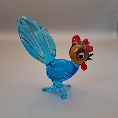 Handmade art glass cockerel - handmade,